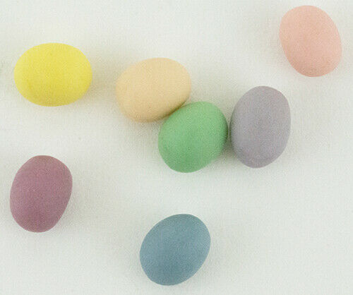 Dollhouse Miniature Colored Easter Eggs, 7 Pieces