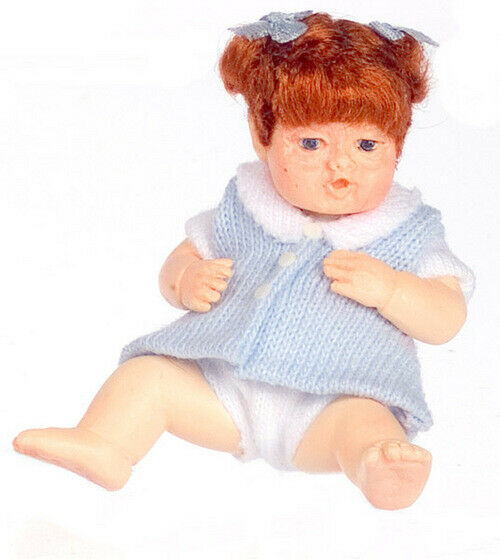 Dollhouse Baby Megan Doll Blue 1/12 Scale