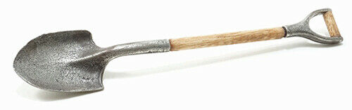 Dollhouse Miniature Antique Round Short Shovel by Sir Thomas Thumb