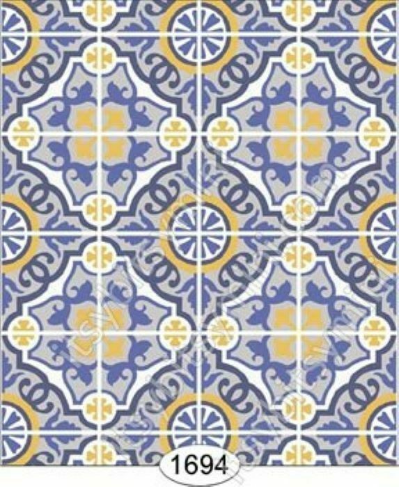 Dollhouse Miniature Wallpaper by Itsy Bitsy- Decorative Tile #1694 1:12 Scale