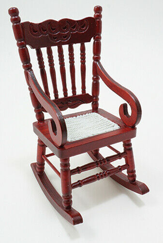 Dollhouse Miniature Mahogany Gloucester Rocking Chair