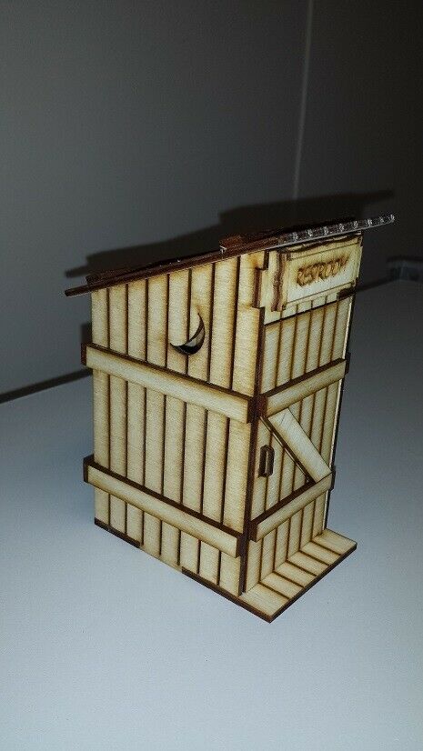 Half Scale Country Outhouse Dollhouse Kit