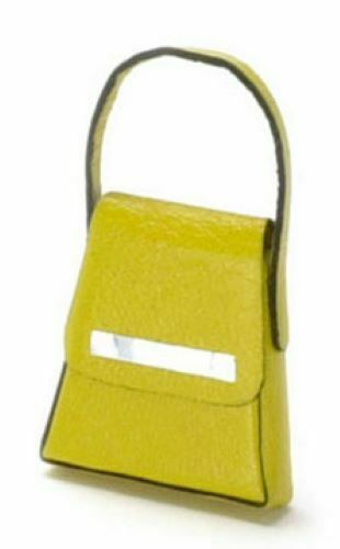 Dollhouse Miniature Lady's Handbag, Yellow