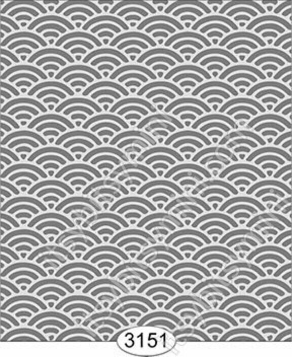 Dollhouse Halfscale Wallpaper - Shell Dark Grey