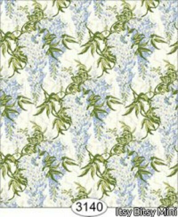 Dollhouse Quarterscale Wallpaper - Wisteria Blue