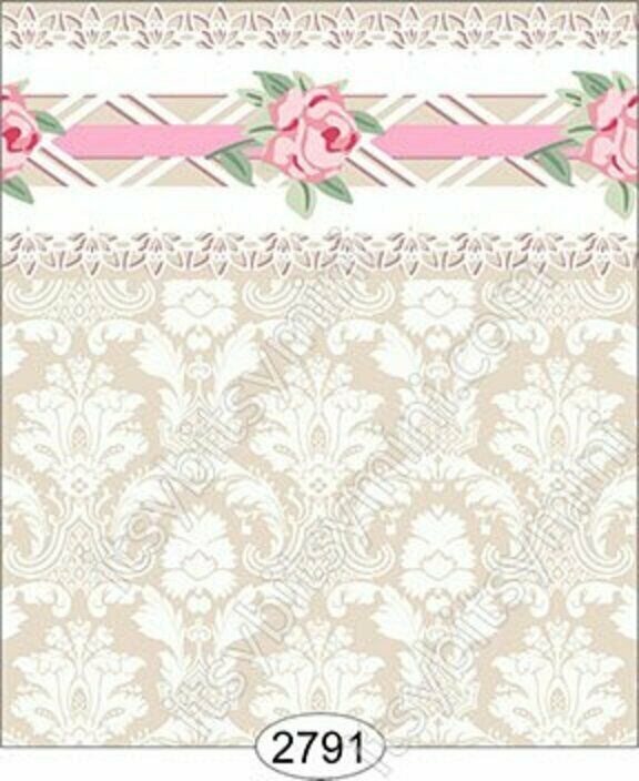 Dollhouse Halfscale Wallpaper - Daniella Damask Beige