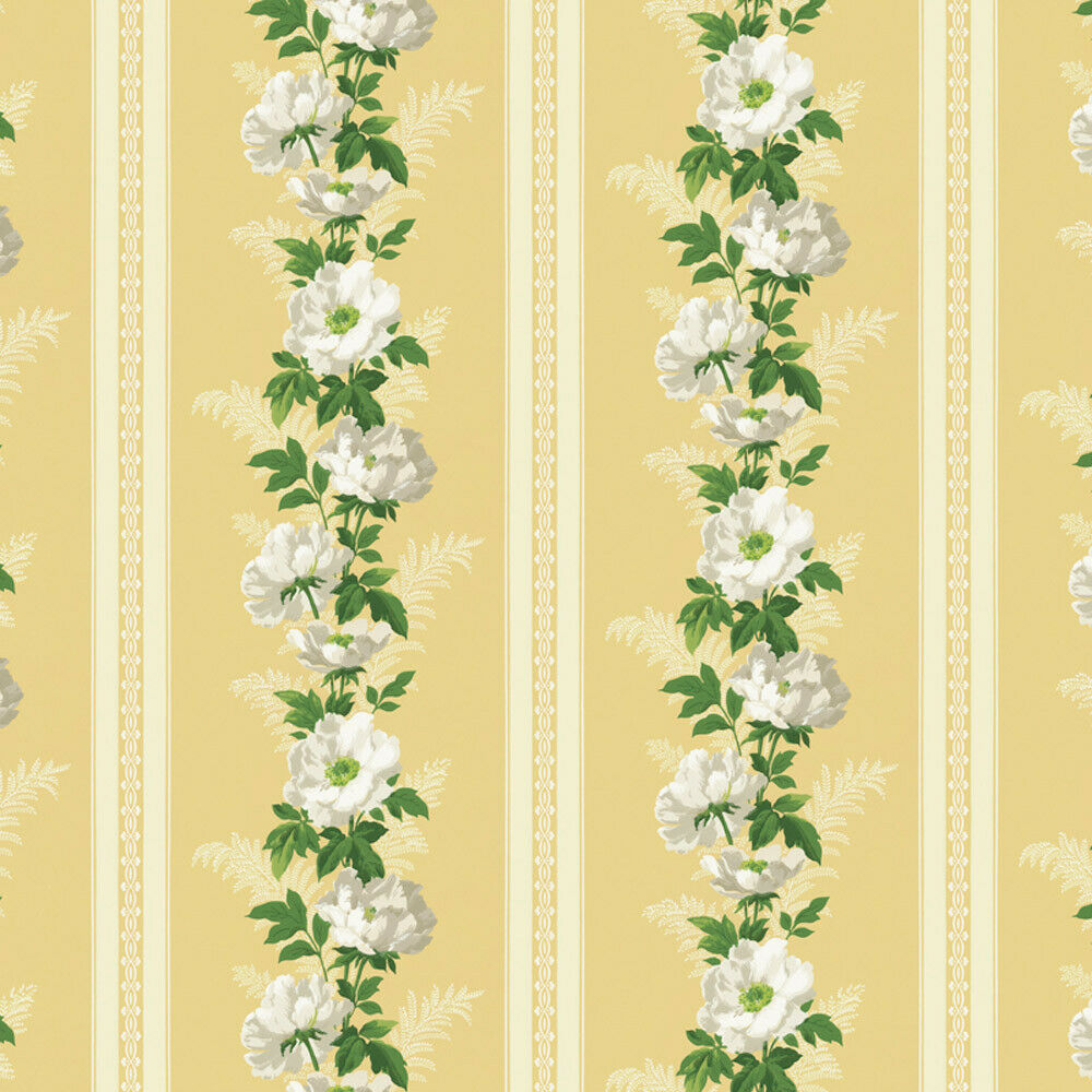NEW!!  Bradbury and Bradbury Dollhouse Wallpaper - Roses in Sunshine