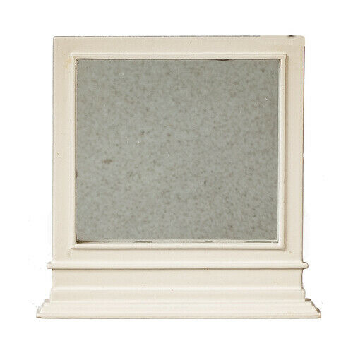 White Country Style Mirror by JBM - Dollhouse Miniature