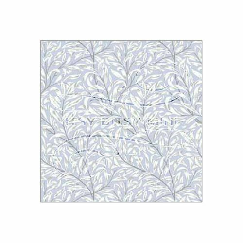 Dollhouse Miniature Wallpaper 1:12 Scale - Jolie Willow Blue- Itsy Bitsy #3153