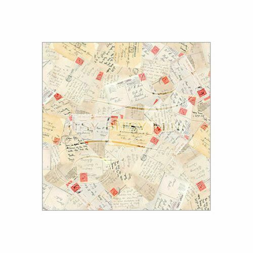 Dollhouse Miniature Wallpaper - Vintage Postcards  1:12 Scale - Itsy Bitsy