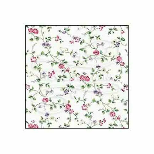 Dollhouse Miniature Wallpaper 1:12 Scale - Climbing Rose Floral Vine- Itsy Bitsy