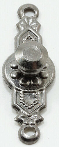 Dollhouse Miniature Colonial Door Knob, Pewter, 2 Pieces