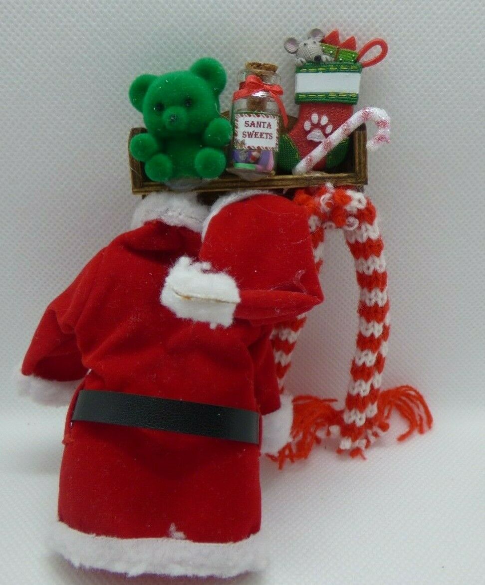 Dollhouse Miniature Hanging Santa Shelf Handcrafted
