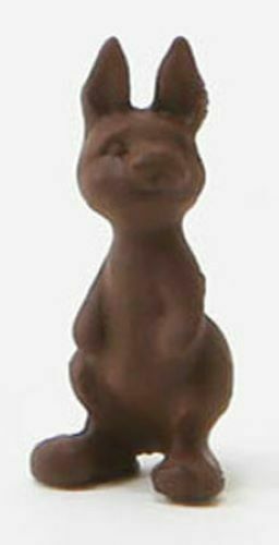 Dollhouse Miniature Chocolate Bunny Standing