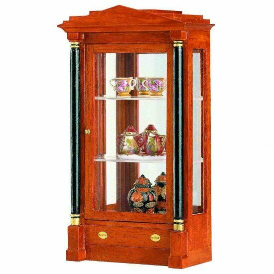 Mini Mundus Dollhouse Biedermeier Display Cabinet, Furniture Kit