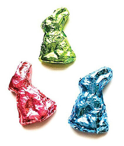 Dollhouse Miniature Set of 3 Foil Bunnies