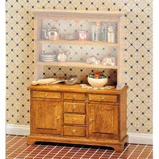 Mini Mundus Dollhouse Kitchen Counter, Furniture Kit