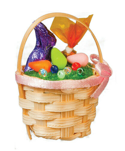 Dollhouse Miniature Filled Easter basket