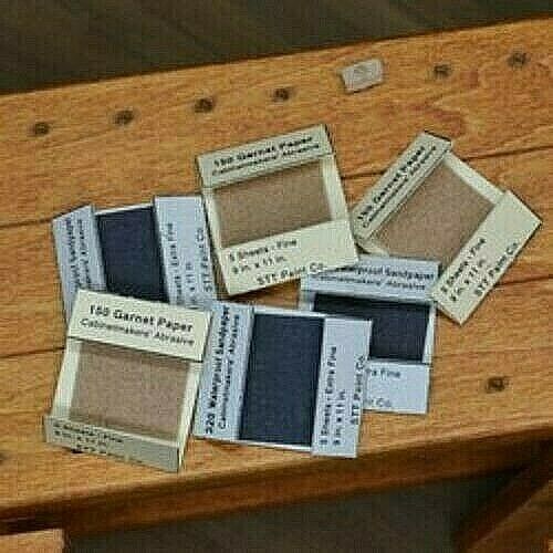 Dollhouse Miniature Sandpaper Set of 6 by Sir Thomas Thumb