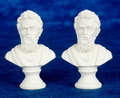 Dollhouse Miniature Michaelangelo Statue Set of 2