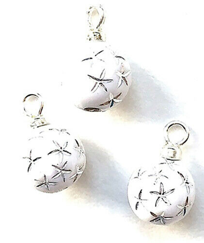 Dollhouse Miniature White Starburst Ornaments