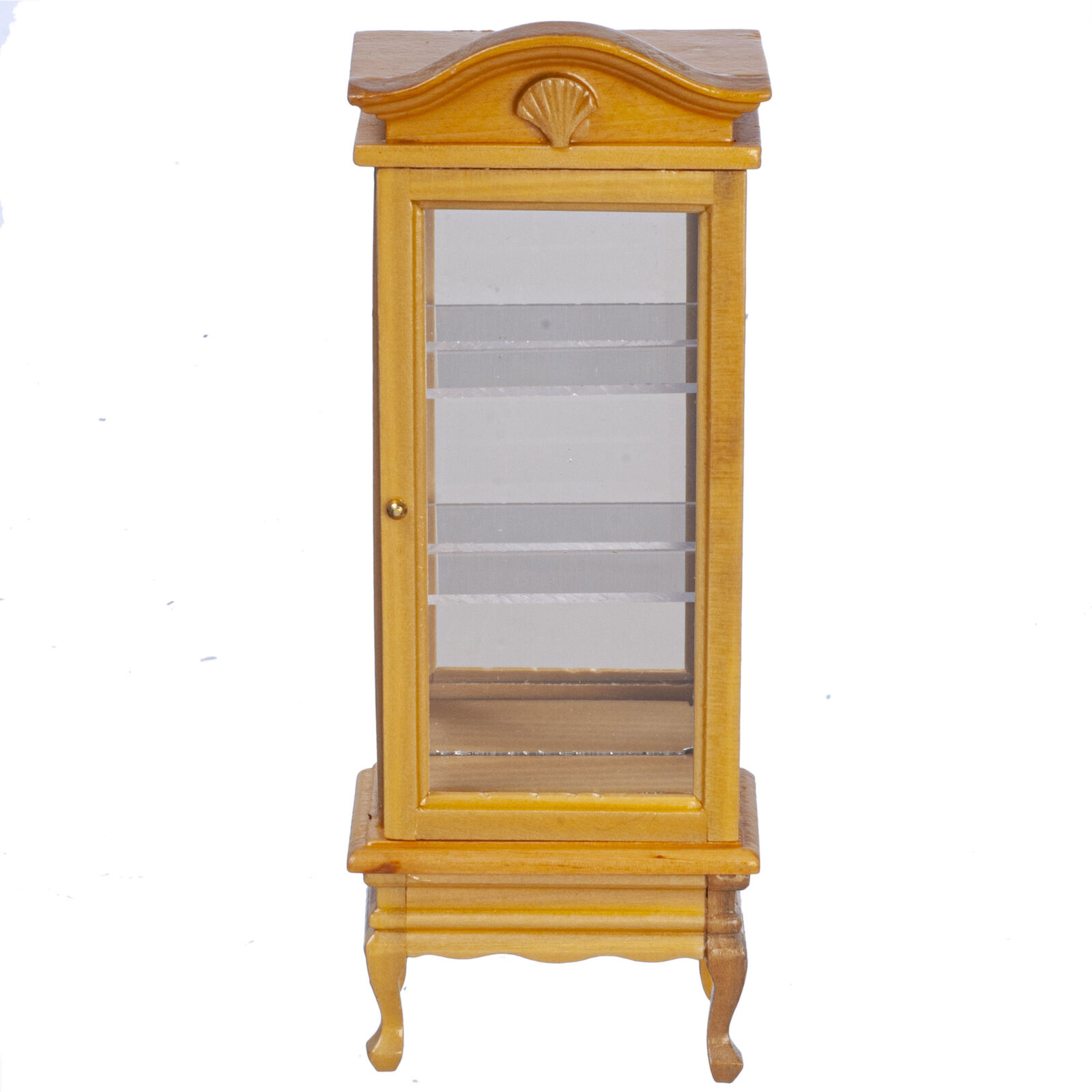 Dollhouse Miniature Display Cabinet in Oak