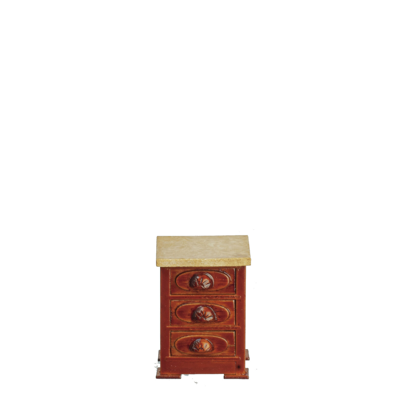 Dollhouse Miniature Victorian Night Stand, Walnut