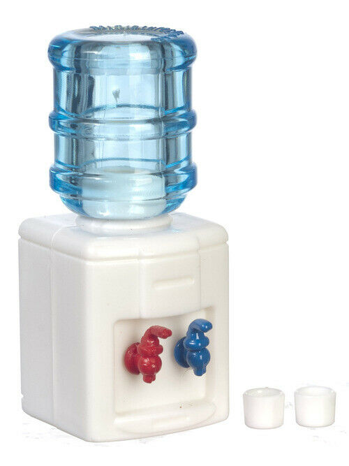 Dollhouse Miniature Water Cooler with 2 Cups