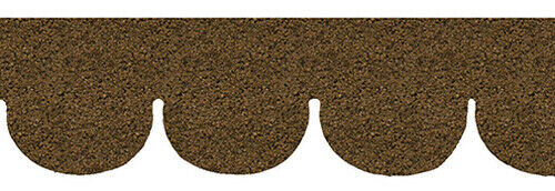 Dollhouse Miniature Tan Fishscale Asphalt Shingles, 157 Square Inches