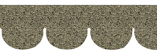 Dollhouse Miniature Frost Fishscale Asphalt Shingles, 157 Square Inches