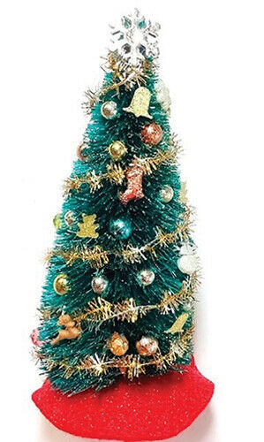 Dollhouse Miniature Traditional Christmas Tree