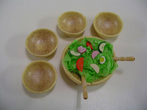 Dollhouse Salad Set with Salad