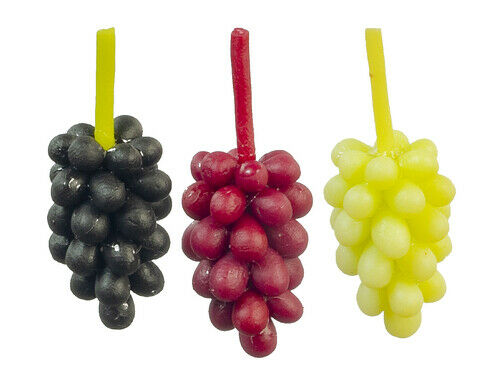Dollhouse Miniature 3 Bunches of Grapes