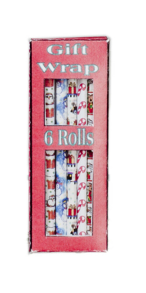 Dollhouse Miniature Christmas Gift Wrap Box
