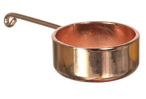 Dollhouse Miniature Large Copper Saucepan