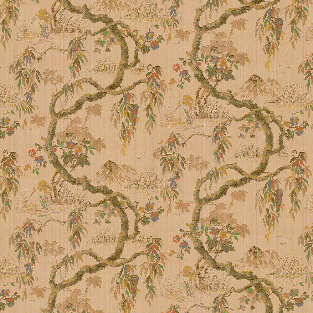 Bradbury and Bradbury Wallpaper - Vintage Oriental Wisteria