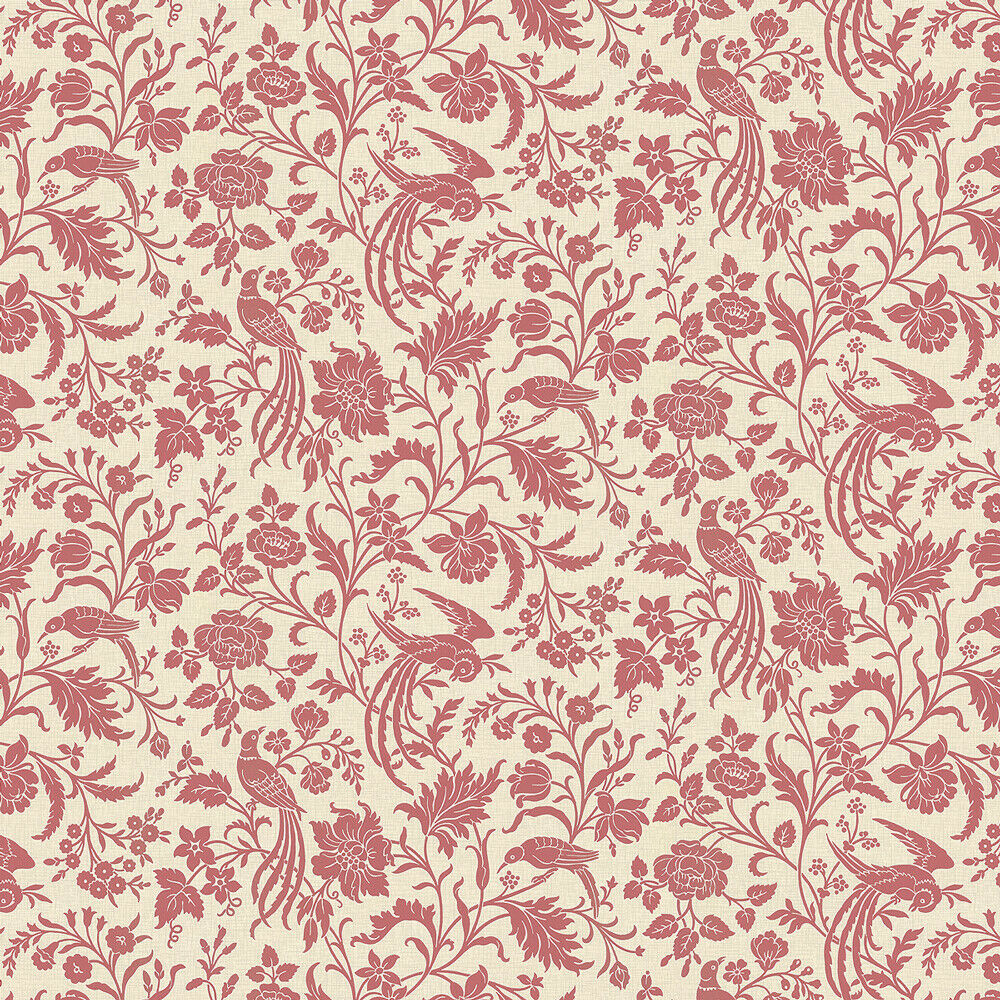 Bradbury and Bradbury Wallpaper - Vintage English Garden (Red)