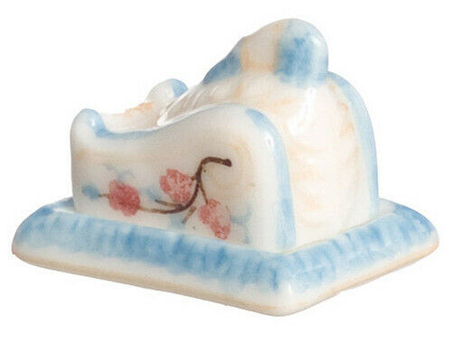 Dollhouse Miniature Butter Dish with Cover