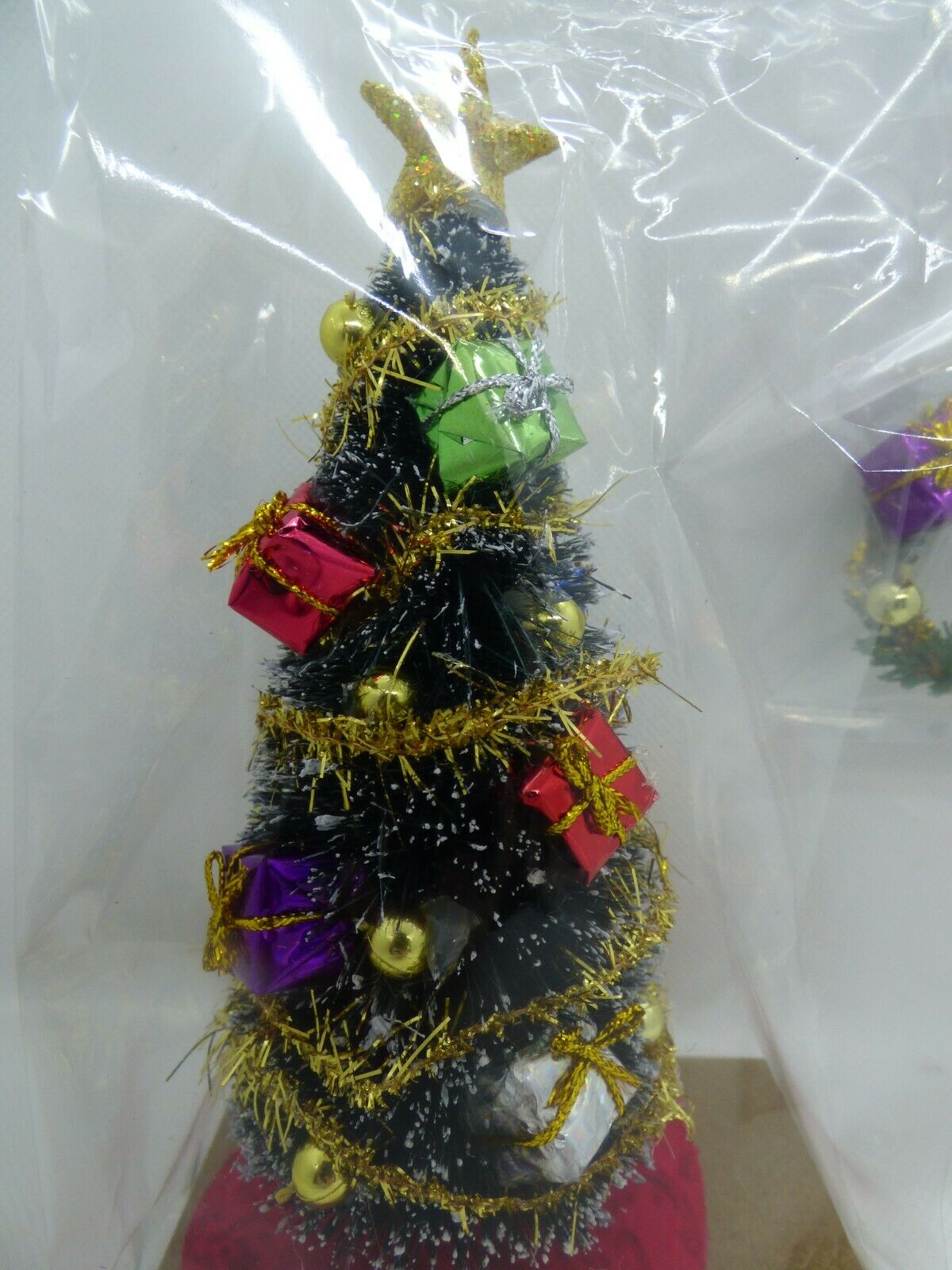Handcrafted Christmas Tree "Packages" and FREE Matching Wreath