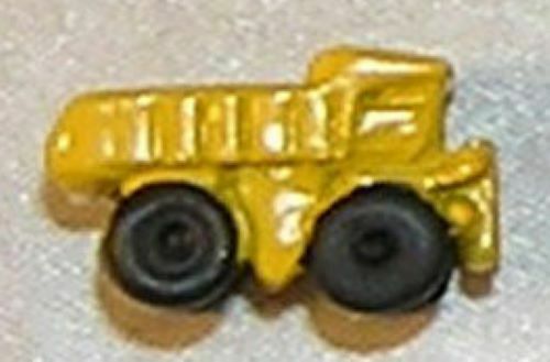 Dollhouse Miniature Toy Dump Truck, Yellow