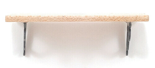 Dollhouse Miniature 2 Inch Plate Shelf in Maple - Handcrafted
