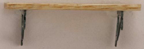 Dollhouse Miniature 2 Inch Plate Shelf in Oak - Handcrafted
