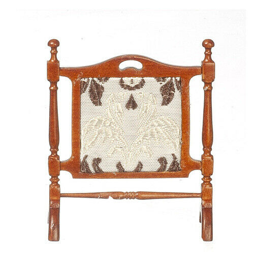 Dollhouse Miniature JBM Fire Screen in Walnut
