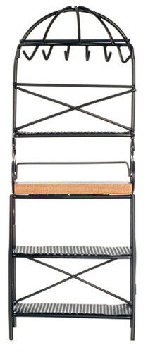 Dollhouse Miniature Metal Baker's Rack