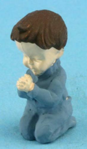 Dollhouse Miniature Boy Praying