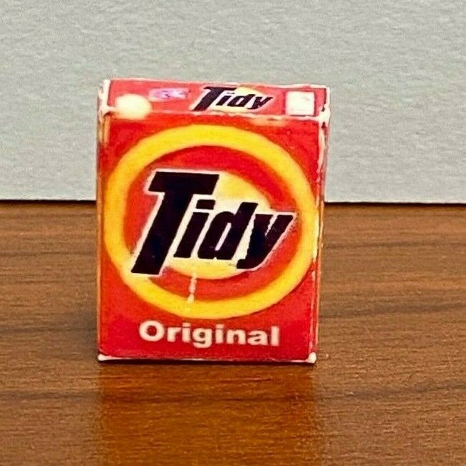 Dollhouse Miniature Tidy Laundry Detergent Box - Handcrafted