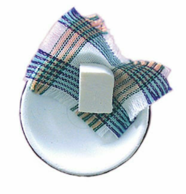 Dollhouse Miniature Basin with Soap and Cloth