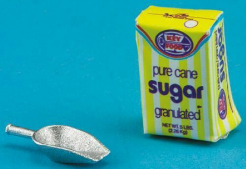 Dollhouse Miniature Bag of Sugar with Scoop