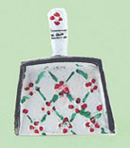 Dollhouse Miniature Dust Pan in Cherry Design
