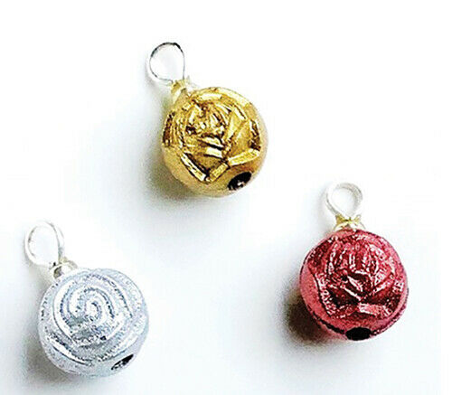 Dollhouse Miniature Rose Ornaments, Package of 3